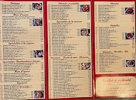 le Royal Montgeron menu