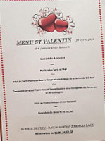 Auberge de L'Ecu menu