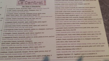 Le Central menu
