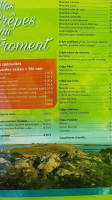 Crêperie Du Vieux Port Le Palmec menu