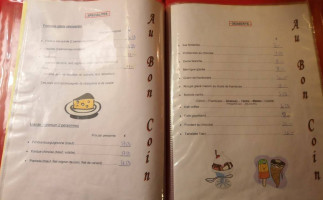 Au Bon Coin menu