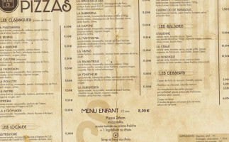 Le Grenier A Pizzas menu