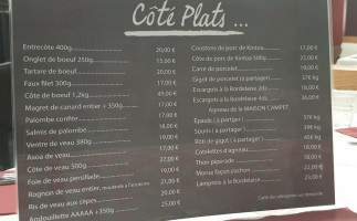 Le Cochon Volant menu