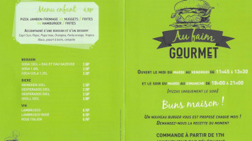 Snack Le Faim Gourmet menu