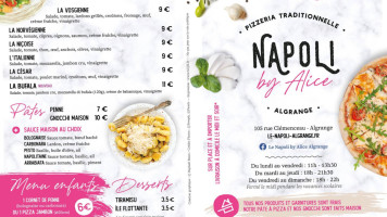 Pizzeria Napoli By Alice menu