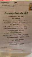 Le Regence menu