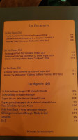 L'Arazur menu