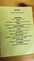 La Guinguette menu
