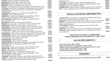 LE PRADO PIZZ A EMPORTER menu