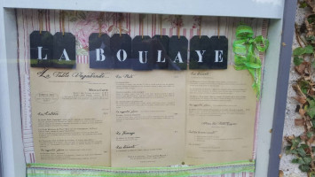 La Boulaye menu