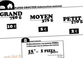 Pizza Feu De Bois menu