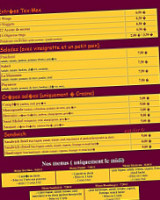 La Panipizz menu