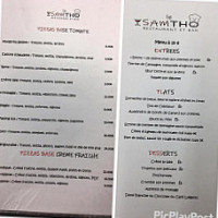 Le Samtho Brossac menu