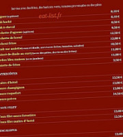 Croqopizza menu