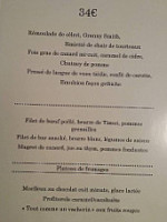 Le Moulin à Poivre menu