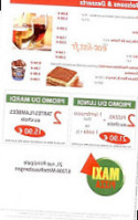 Maxi Pizza menu