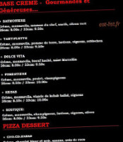 Pizza Calypso menu