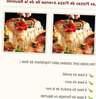 Pizza Avenue menu