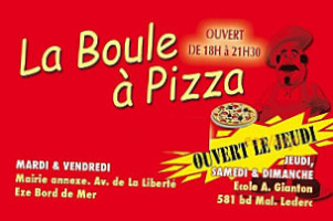 La Boule à Pizza menu