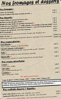 La Muse Gueule menu