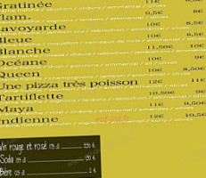 Pizza'vincent menu