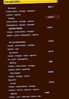 Serres Pizzas menu