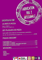 L'insolite Pizza menu