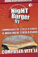 Night Burger menu