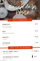 Au Café De La Poste food