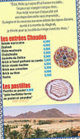 Les Délices Du Maroc menu