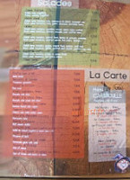 Le Zagarella menu