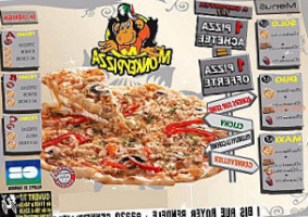 Monkeypizza menu