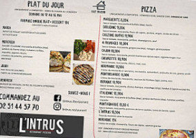 L'intrus Pizzeria Chantonnay Pizza Sur Place Et à Emporter menu