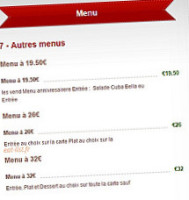 Bodeguita menu