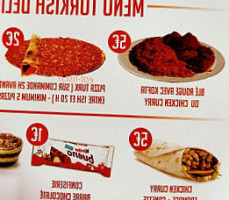 Turkish Delice menu