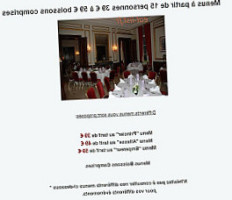 Les 3 Roses menu