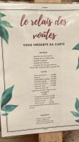 Le Relais Des Voûtes menu