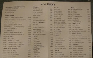 Ha Long Bay menu