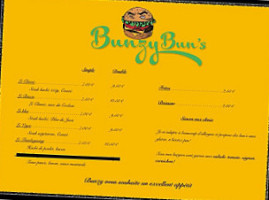 Bunzy Bun's menu