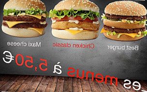 Best Burger menu