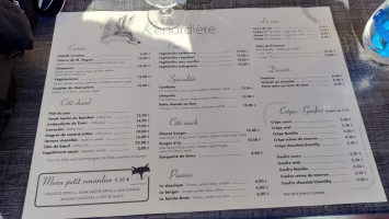 La Renardiere menu