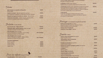 Auberge Du Chat Perché menu