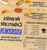 Argelès Cybercafé menu