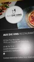 Aux Dix Vins food