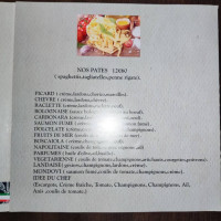 Pizzeria La Tarentelle. Service Sur Place Service Emporté Service Livraison menu