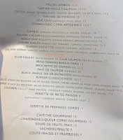 Glacier Du Port menu