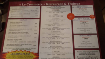 Bistrot Le Commerce menu