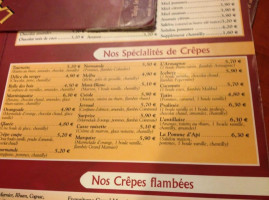 Creperie La Tournette menu