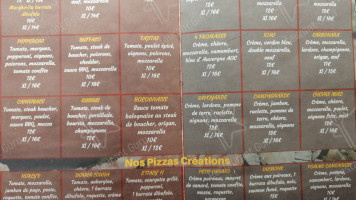 Horly's Pizza menu