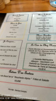 The Larch menu